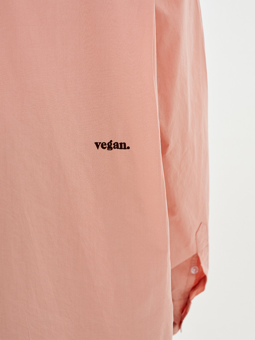 VEGAN OVERSIZED SHIRT 핑크