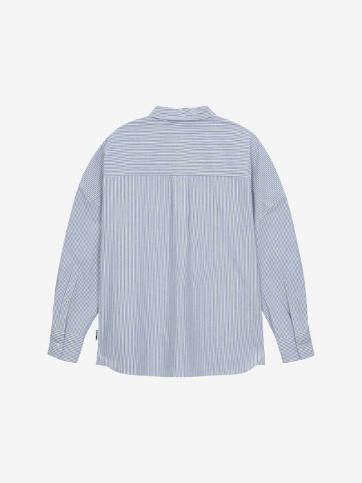 Drop Shoulder Oxford Shirt_Sky Blue