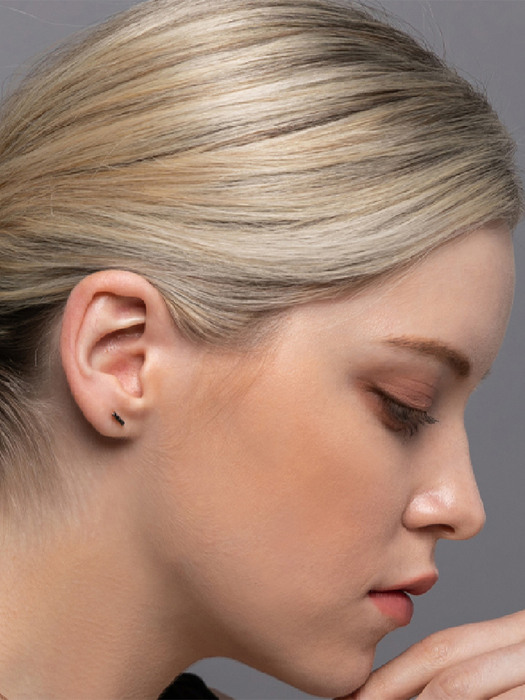 천연다이아 Oblique Earrings_14K Gold