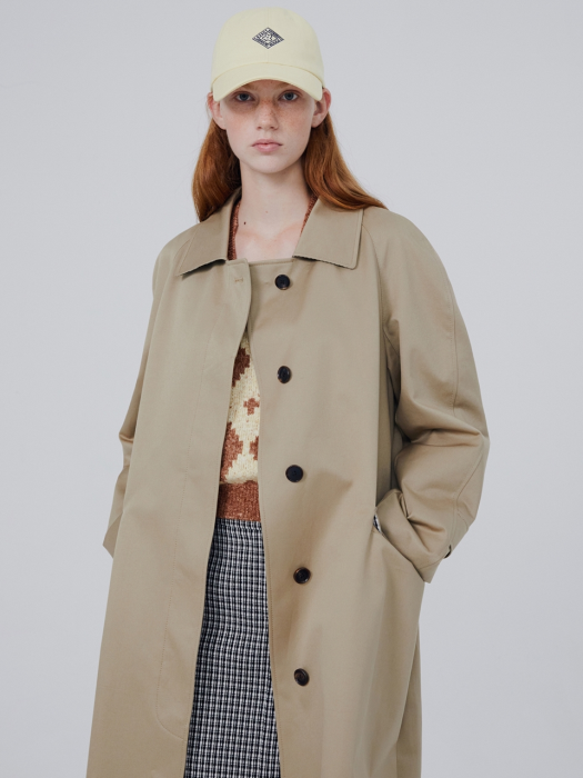 Single-breasted trench coat - BEIGE (HSCO2DH11I2)