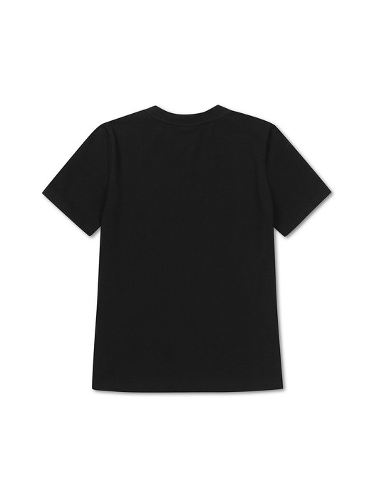 Basic Slim-fit T-shirt (for women)_QWTAX22243BKX
