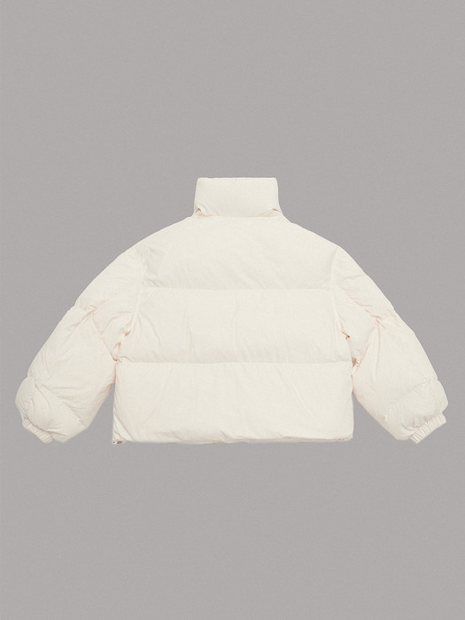 GOOSE DOWN CROPPED JACKET (IVORY)