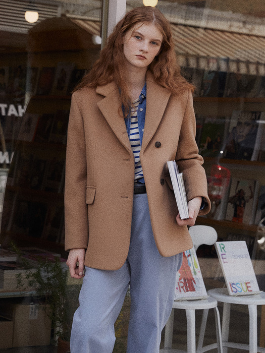 Tailored Wool Half Coat_2color