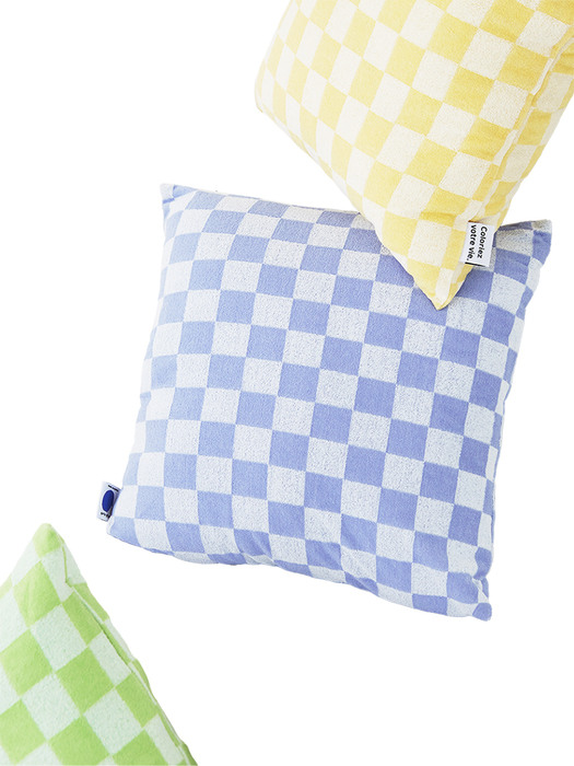 TERRY CHECK CUSHION COVER
