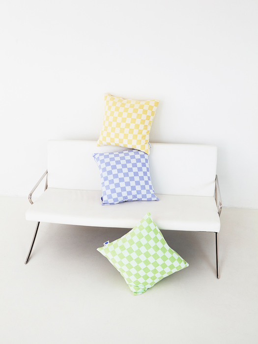 TERRY CHECK CUSHION COVER