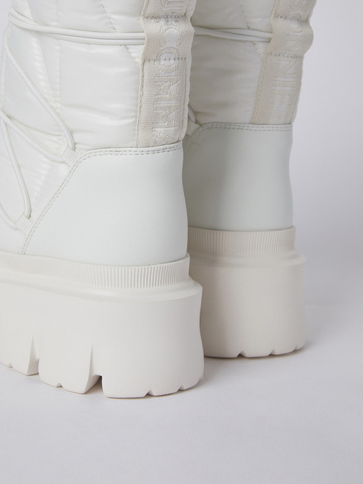 Pearl stopper padding boots(white)_DG4DW22531WHT