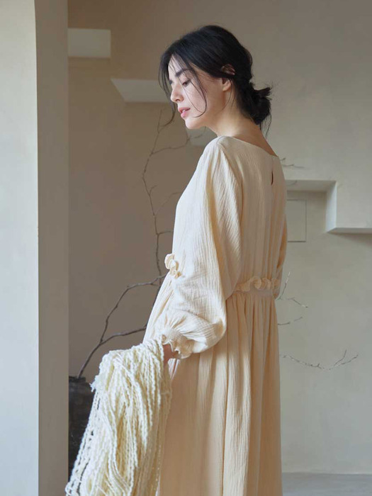 Adela pleated banding dress