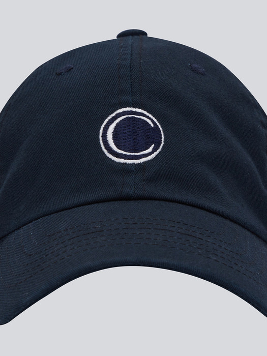 C-logo ball cap_navy