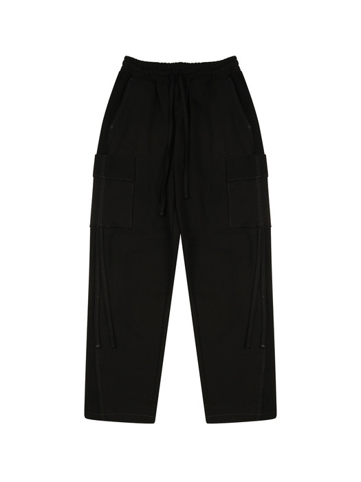 WORKER CARGO PANTS IN BLACK