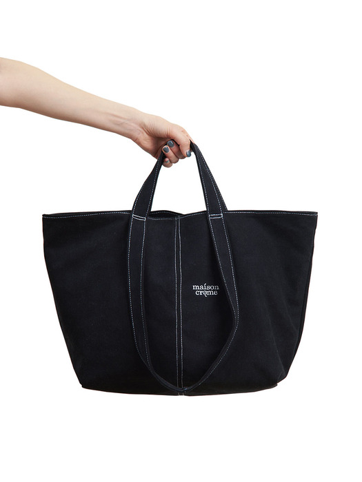 Reversible stitch bag_Black