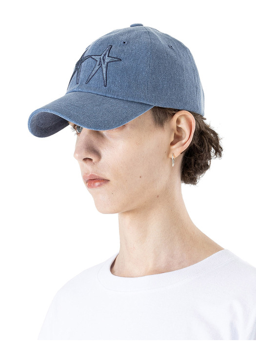 STAR LOGO BALL CAP MSHAC001-BL