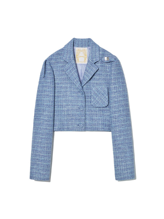 NELLE TWEED JACKET(BLUE)