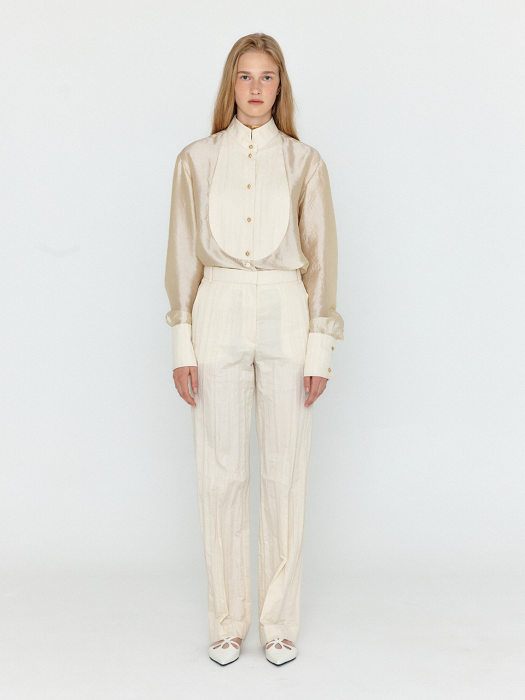 WILONA Classic Trousers - Ivory