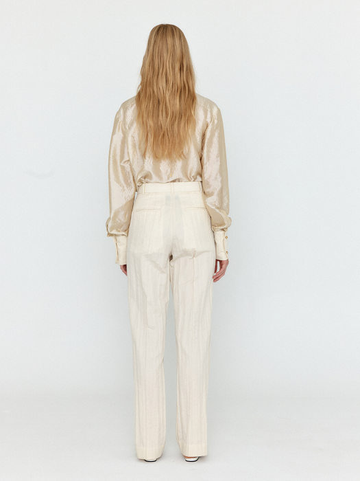 WILONA Classic Trousers - Ivory
