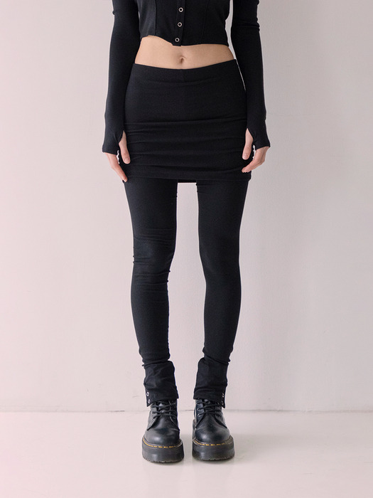 Giselle layered pants (Black)