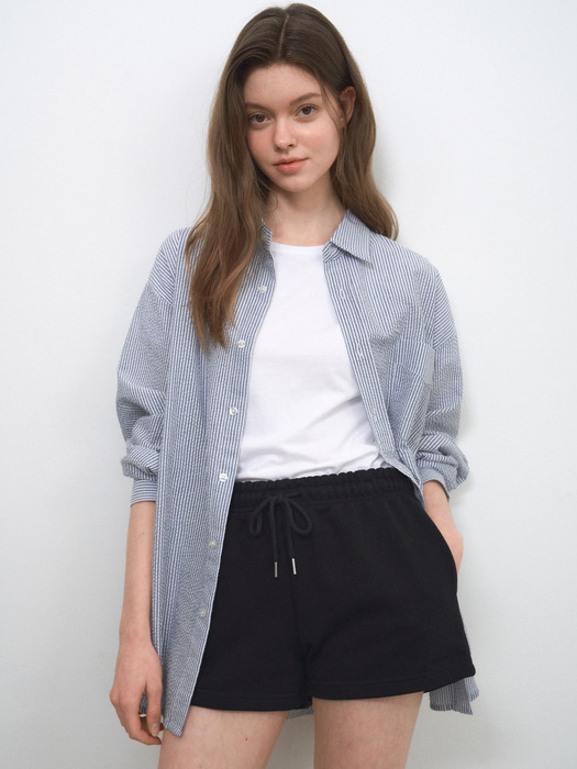 Seersucker Stripe Shirts(4col)