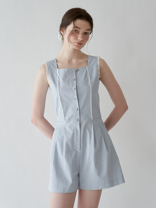 Judy Lace Jumpsuit (Skyblue)