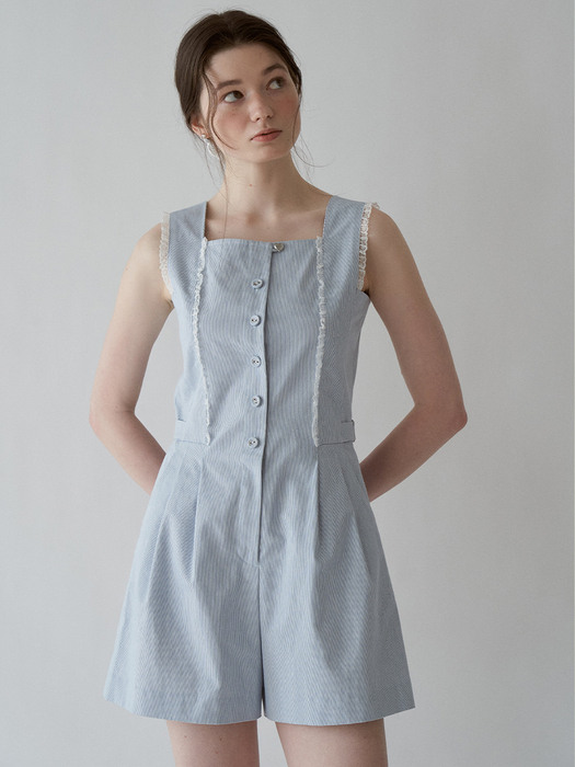 Judy Lace Jumpsuit (Skyblue)