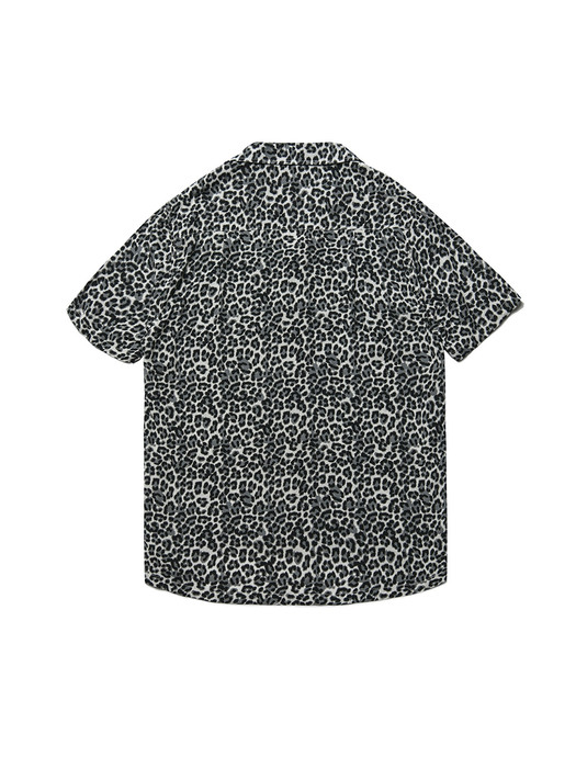 HAWAIAN SHIRT LEOPARD WHITE_BLACK