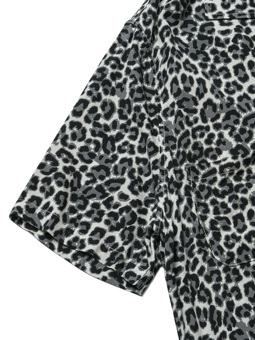 HAWAIAN SHIRT LEOPARD WHITE_BLACK