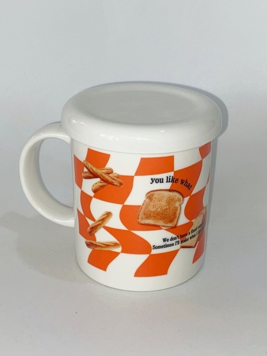 Checker Simple Mug (Morning, Orange)
