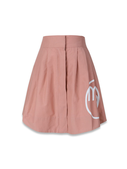 balloon zipper skirt pink