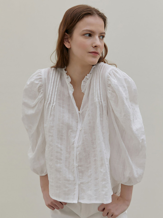 Masella Volume Blouse_White