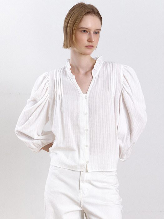 Masella Volume Blouse_White