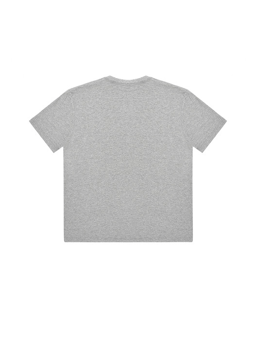 세리프 로고 숏슬리브 티셔츠(멜란지 그레이)