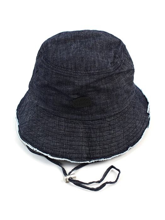 String Vintage Edge Denim Bucket Hat 버킷햇