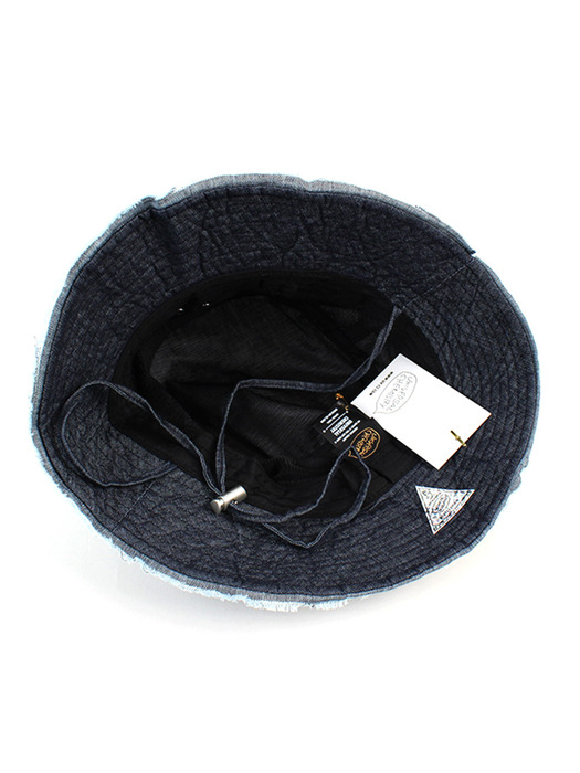 String Vintage Edge Denim Bucket Hat 버킷햇