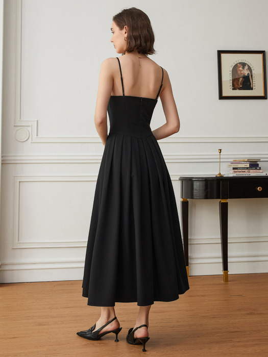 YY_Classic simple long dress_BLACK