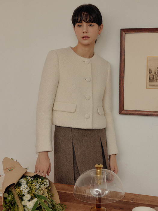 카리나 알파카 트위드 자켓 / KARINA ALPACA TWEED JACKET_3colors