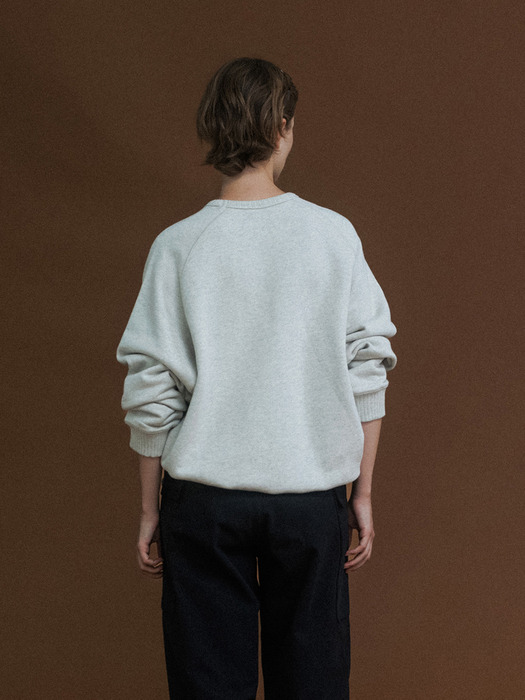 Vintage cotton sweatshirt (Melange gray)