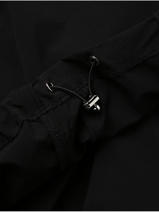 남성 우븐 배색 믹스 라운드넥 티셔츠[BLACK](UZ8LT01_39)