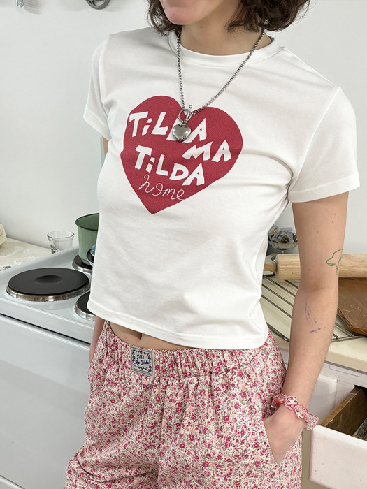 Tilda Sweet Home Half Sleeve T-shirt_white