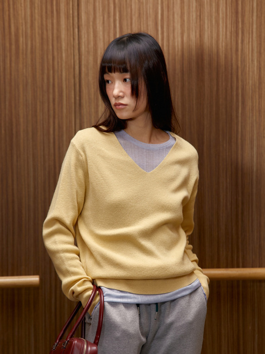 Evelyn Wool Knit (Yellow)