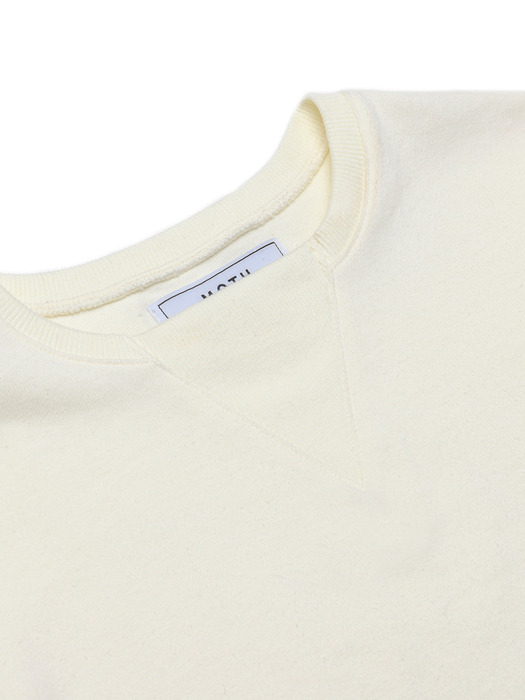 round detail ½Tee shirts_ivory