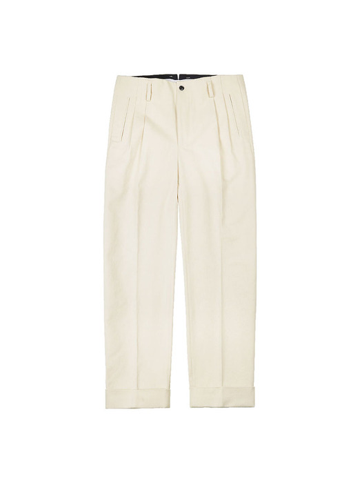 Cotton Hollywood Trousers (Ivory)