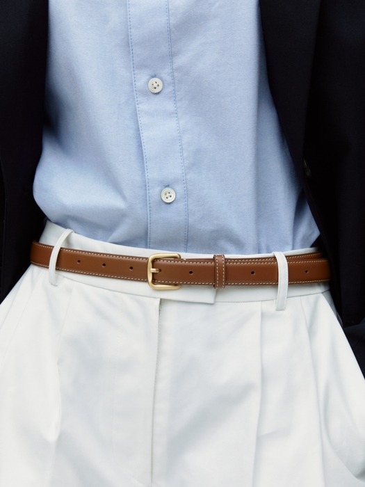 standard leather belt (20mm) - brown