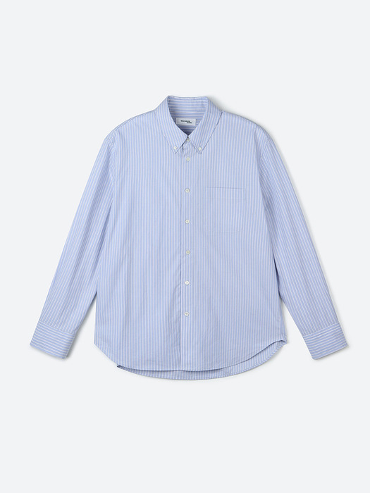 01 M.C UNISEX, Classic Shirt / Blue Stripe