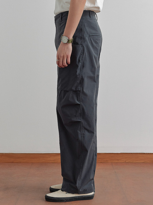 FLOWING STRETCH 6P PANTS CHARCOAL