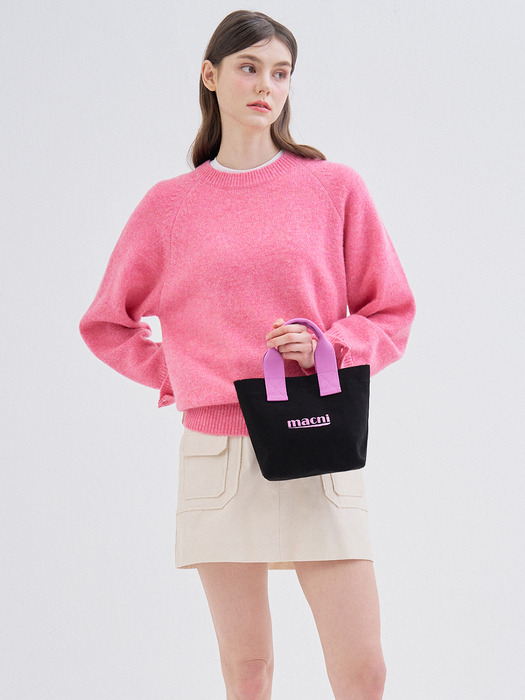 MINI CANVAS TOTE BAG_VIOLET