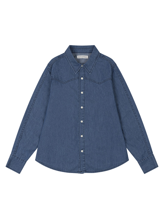 Basic denim shirts_Blue