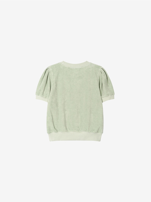 테리 하프 크루넥 티셔츠_pale green
