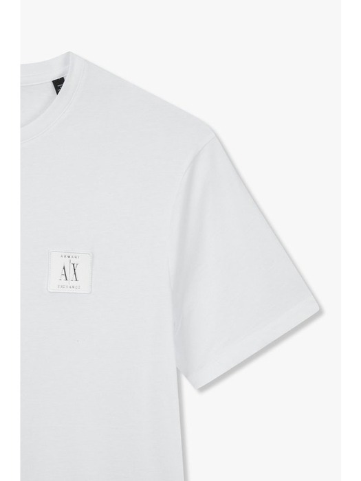 AX 남성 스퀘어 로고 패치 티셔츠(A414130035)화이트