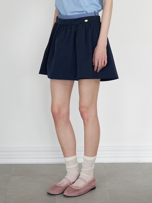 Chuchu Volume Shorts Navy