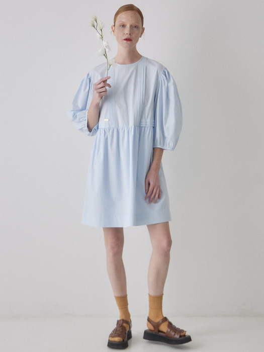 Organic Cotton Dress - Blue