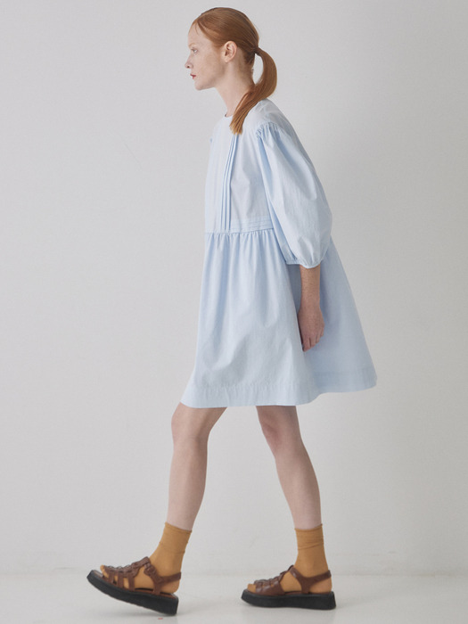 Organic Cotton Dress - Blue