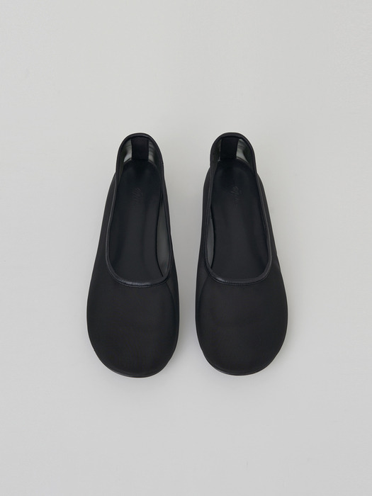 mesh flat shoes (black)